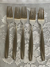 Oneida Camlynn Cleo Frosted And Glossy Stainless Steel 5 Dinner Forks picture