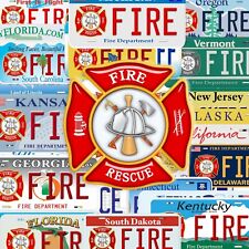 Custom Fire Department Any State Personalized Novelty Car License Plate picture