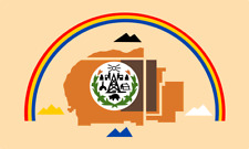 Flag of the Navajo Nation Self-adhesive Vinyl Decal picture
