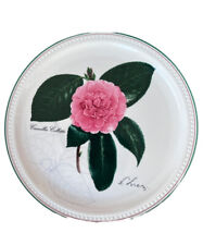 Villeroy & Boch 2002 NEW YEAR Collector Plate Pink Camellia Collettii 9 1/4