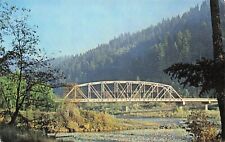 Happy Camp California CA Klamath River Siskiyou County Bridge Vtg Postcard E17 picture