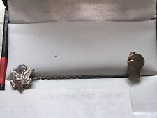 Rare WW2 US ARMY  WAC  PIN  CHAIN & ARMY CREST picture