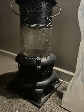 Antique Perfection No 735 Kerosene Heater With Pyrex Glass Globe Small Crack picture