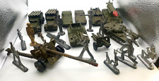 Soviet toys, military equipment and soldiers, a set of soldiers and military picture