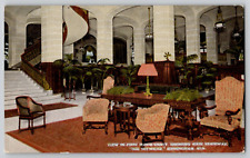 Tutwiler Lobby & Stairway Interior View Birmingham  Alabama AL Postcard 1910's picture