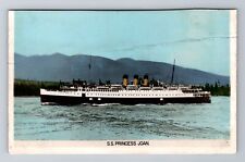 SS Princess Joan, Ship, Transportation, Antique, Vintage c1954 Souvenir Postcard picture