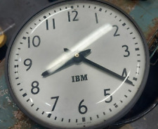1950s Heavy IBM Industrial School Glass Clock 13
