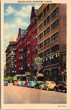 Postcard IL Rockford - Nelson Hotel picture