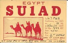 QSL  1951  Egypt   radio card picture
