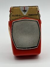 Red GLOBAL GR-711 Vintage Transistor Radio Made In Japan   TESTED picture