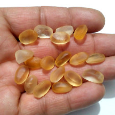 Attractive Golden Citrine Topaz Without Cutting Loose Stone 18 Piece 12-13 MM picture