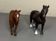 2 ERTL Brown Horses Farm Country Collectible Animals picture