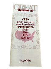 Vtg 1990 Sweet 'N Low Great Desserts 25 Prize Winning Five US Regions Recipes picture