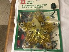 Vintage 11 Light Star Tree Topper 8”x 8”x1” From Taiwan picture