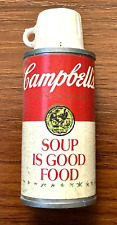 CAMPBELL'S SOUP MINI Thermos Flashlight Keyring-Vintage-NONWORKING-Missing chain picture