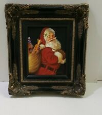 Framed Santa on Canvas Painting picture