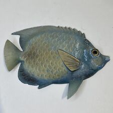 Vintage Fish Wall Art Decor Plaque Blue Marine Angelfish Tropical picture