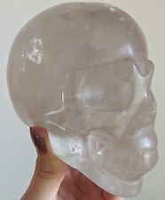 Smokey Clear Quartz Skull Crystal Large Big Gemstone picture