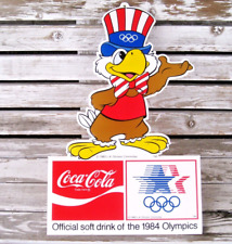 Vintage Coca Cola 1984 Los Angeles Olympics Sam The Eagle Store Sign picture