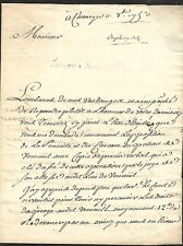 French Antique 1753 Letter picture