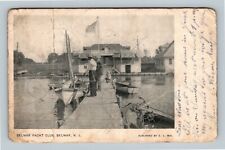 Belmar NJ, Belmar Yacht Club, New Jersey c1911 Vintage Postcard picture