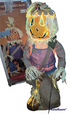 GEMMY 2005 Fiber Optic 36 Inch Tall Pumpkin Headed Scarecrow - Open Box picture