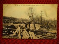 1913. YMCA PLAY GROUND, FLOOD AT HAMILTON, OHIO. POSTCARD J7 picture