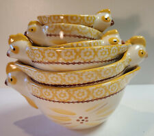 Temptations 6 Piece Old World Yellow Chicken / Rooster Nesting Measuring Cups picture