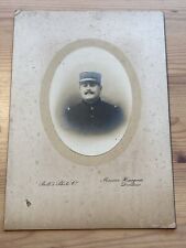 WWI era Cabinet Card Photo French Soldier #144 - Bill’s, Bordeaux 21x15cm picture