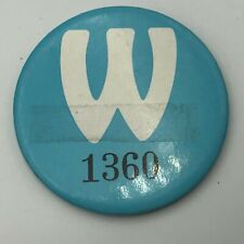 WESTINGHOUSE Employee ID Badge Pinback Button Pin Advertising Not Sure HELP Vtg picture