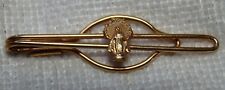VINTAGE ANTIQUE CATHOLIC MOTHER MARY GOLD PLATED TIE BAR picture