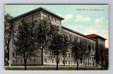 Madison WI-Wisconsin, Lathrop Hall, Antique, Vintage c1910 Souvenir Postcard picture