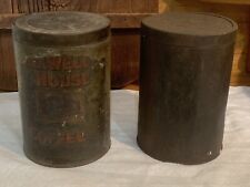 Lot Of 2 Antique Coffee Tins. Maxwell House And Bokar, 1890’s To 1910’s. picture