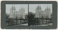 UTAH SV - Salt Lake City - Mormon Temple - Stereoscopic Gems 1890s picture