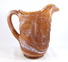 Vintage Imperial Caramel Slag Glass 6