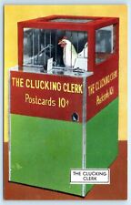 POSTCARD The Clucking Clerk Postcards 10 Cents Keller Breland Animal Training picture