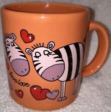 Waechtersbach Germany Ceramic True Love Giraffes Orange Coffee Cup Mug picture
