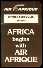 Air Afrique airline Transatlantic DC-10 Winter Timetables 1983-1984 picture