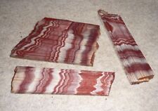4 Small Striped Red and White Wonderstone  slabs picture