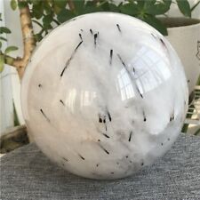 15.3lb Natural Black Tourmaline Ball Crystal Quartz Sphere Healing #B11 picture
