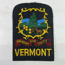 Vermont Freedom And Unity VT State Patch C10 picture
