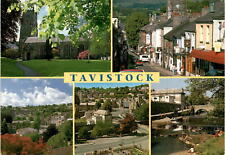 Tavistock, Devon, England, River Tavy, Dartmoor, railway viad Postcard picture