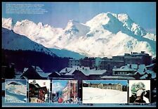1970 St. Moritz-Bad Austrian Spa Chantarella Hotel Chesa Sur En 2-Page Print Ad picture