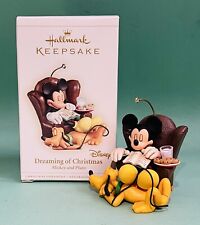 New Hallmark Ornament Disney Dreaming of Christmas Mickey & Pluto 2006 Keepsake picture