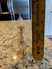 Vintage Perfume Bottle & Stopper Royal Limited Egyptian Crystal Hand Crafted picture
