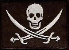 CALICO JACK JOLLY ROGER  PIRATE FLAG SKULL SWORDS HOOK  PATCH picture