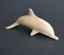 Hand Carved Wood Dolphin Porpoise Statue Figurine Figure Ocean Nautical 6