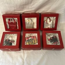 Nordstrom At Home Christmas Ornament Collection Of 6 NEW IN BOX bags Suitcase picture