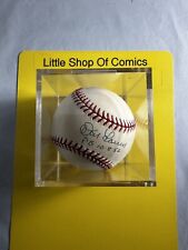 Don Larsen signed A.L. Rawlings Baseball NO COA inscribed with Perfect Game date picture