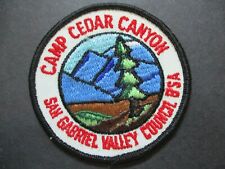 Camp Cedar Canyon San Gabriel Valley Council BSA boy scout patch picture